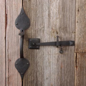 OIL BLACK IRON LATCH SET HAND FORGEDimage