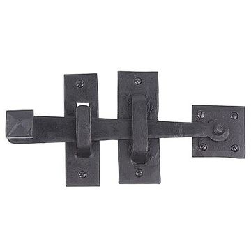 OIL BLK IRON LATCH SET HAND FORGED 8 3/4X4 1/8image