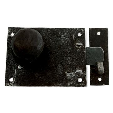 OIL BLK PSG LATCH W/KNOBS HAND FORGED IRONimage