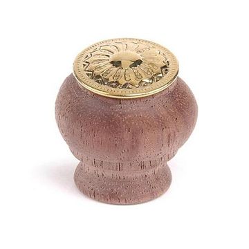 EASTLAKE KNOB-WALNUT LARGE     1 3/8image