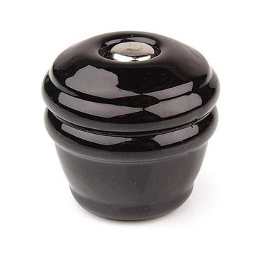 BLACK ROUND GLASS KNOBimage