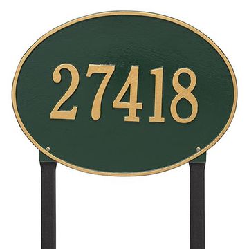 GRN W/GOLD LETTER LAWN ESTATE  1 LINE  *DS*image