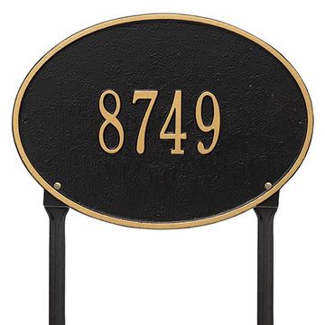 BLACK LAWN STANDARD OVAL 1 LINE    *DS*image