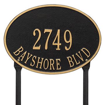 BLACK LAWN STANDARD OVAL 2 LINE    *DS*image