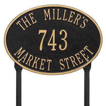 BLACK LAWN STANDARD OVAL 3 LINE   *DS*image