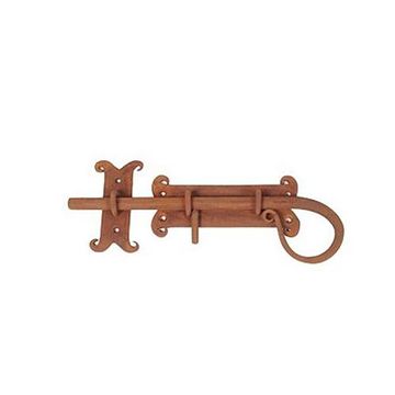 8 RUSTED & WAXED IRON SLIDING BOLTimage