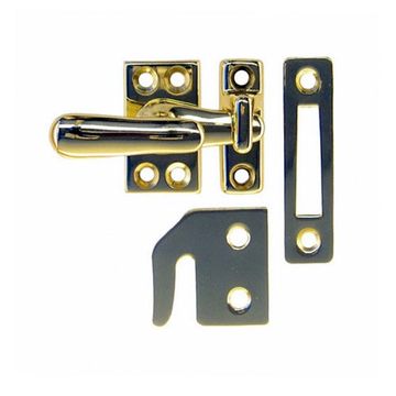 UNLACQ BRASS CASEMENT LATCH W/3 CATCHESimage