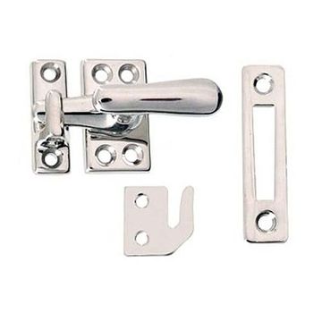 POL NICKEL CASEMENT LATCH W/3 CATCHESimage