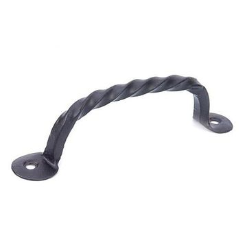 BLK POWDERCOAT HAND FORGED IRON PULLimage