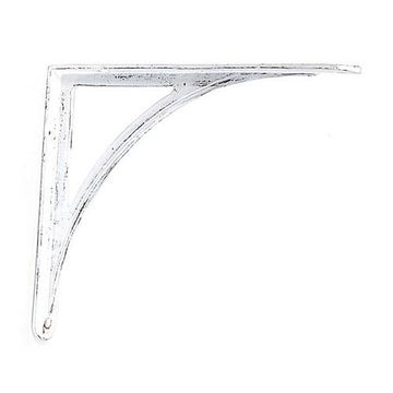8 3/4 DISTRESSED WHITE SHELF BRACKETimage