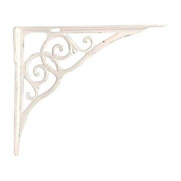 DISTRESSED WHITE SHELF BRACKETimage