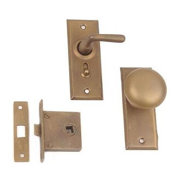 ANTQ BR MORTISE SCREEN DOOR LOCKSETimage