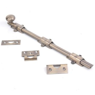 ANTQ BR 12SURFACE BOLT W/RND KNOB/3 PLAIN GUIDESimage