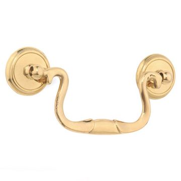 UNLAC BRASS  3 BAIL PULL SWAN NECK W/ROUND RSTSimage