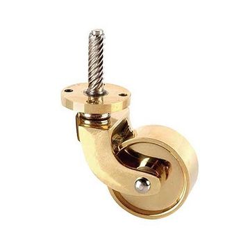 SET/4 PB 1 3/8 BRASS STEM CASTER ENGL. PATTERNimage