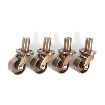 SET/4 AB 3/4 BRASS STEM CASTER PIVOT STYLEimage