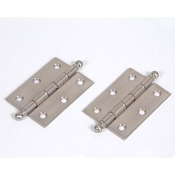 BN 1 3/4 OAW 3 1/8 OAH BUTT HINGE W/BALL TIPimage