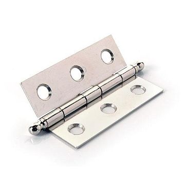 PN 1 3/4 OAW 3 1/8 OAH BUTT HINGE W/BALL TIPimage