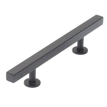 MATTE BLACK 5 BAR PULL SOLID BRASS  3 BORINGimage