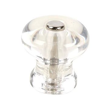 CLEAR RND GLASS KNOBimage