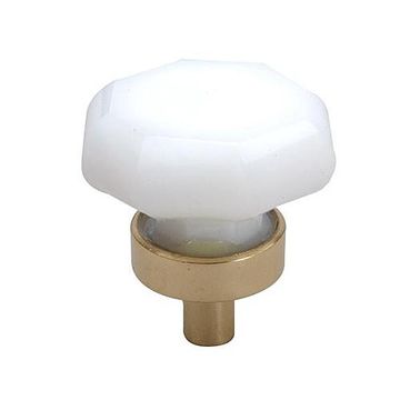 PB-TRANS WH 1 OCTAGONAL GLASS KNOB        303/003image