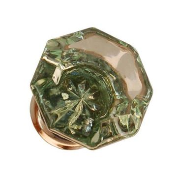 PN DEP.GREEN 1 OCTAGONAL GLASS KNOB        014/004image