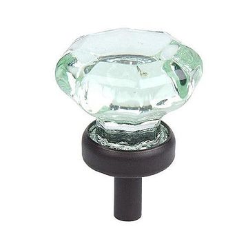 OB DEP GREEN 1 1/4 OCTAG GLASS KNOB        004/004image