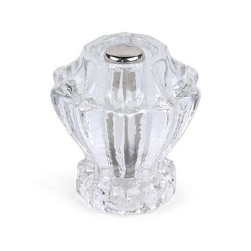 CLEAR FLUTED GLASS KNOBimage
