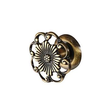 AB CAST BRASS ORNATE KNOB W/WASHERimage