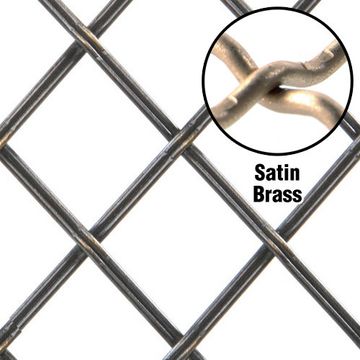 18X48 SATIN BRASS DECORATIVE GRILLE  /001image