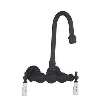 ORB GOOSENECK LEG TUB FAUCET 3 3/8 CENTERimage