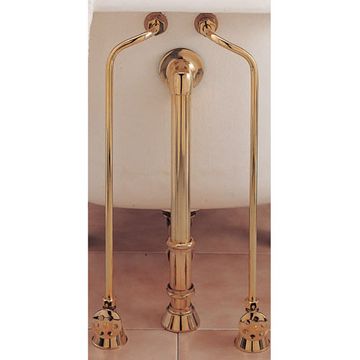 BRASS DOUBLE OFFSET TUB SUPPLY LINES W/STOPSimage