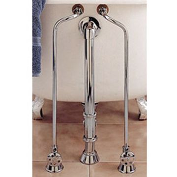 MTTE NCKL DOUBLE OFFSET TUB SUPPLY LINES W/STOPSimage