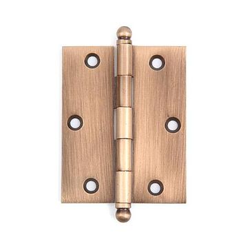 ANT BR EXTRUDED CABINET HINGE 2X2 1/2 BALL TIPimage