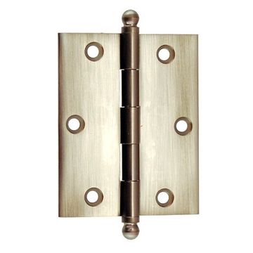BR NCKL EXTRUDED CABINET HINGE 2X2 1/2 BALL TIPimage