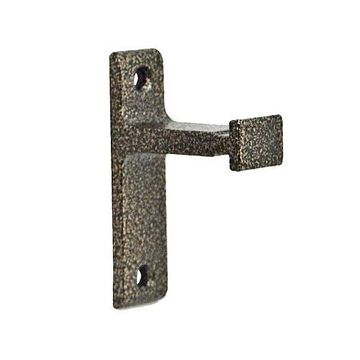 HAMMERED ANTQ BRASS TOP ROLLER RAIL BRCKT KIT*DS*image