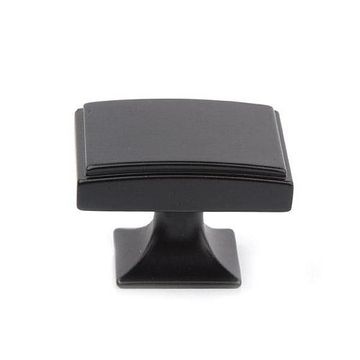 MATTE BLK HEARTHSTONE KNOBimage