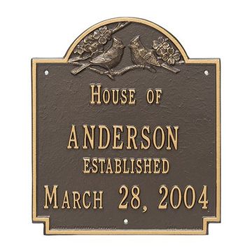 OG CARDINAL WEDDING PLAQUE  *DS*image