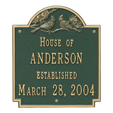 GG CARDINAL WEDDING PLAQUE  *DS*image