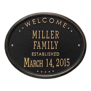 BG OVAL WELCOME FAMILY ESTABLISHED PLAQUE *DS*image