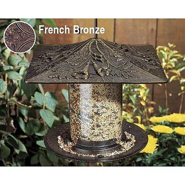 FRENCH BRZ 6TRUMPET VINE TUBE BIRD FEEDER *DS*image