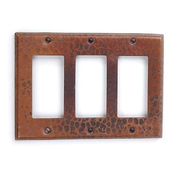 TRIPLE GFI CPPR SWITCHPLT ORB FINISH   *DS*image