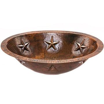 COPPER 19OVAL STAR LAV FLAT RIM  *DS*image