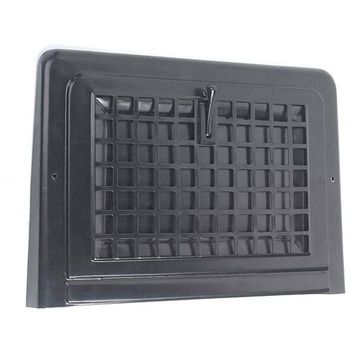 BLK POWD COAT MISSION STYLE BASEBOARD REGISTERimage