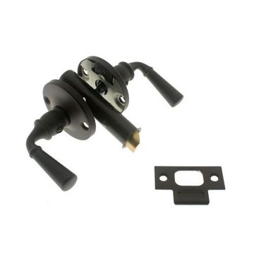Matte Black Lever To Lever Screen Or Storm Door Latchimage