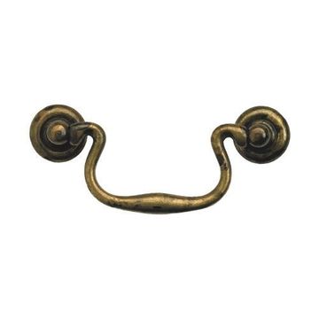 Classic Hardware 1800 Circa Classic Curved Brass Drop Pullimage