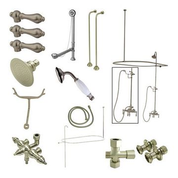 Vintage Down Spout Shower Package - Metal Leverimage