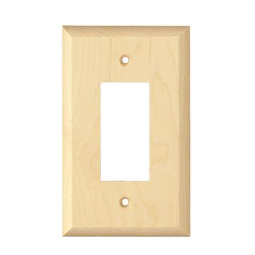 Designs Of Distinction Levington Single Rocker Wood Switchplateimage