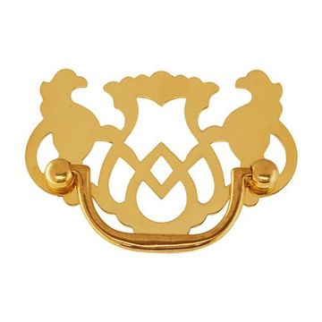 Restorers Classic Chippendale Pull With Open Backplateimage