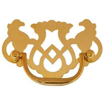 Restorers Classic Chippendale Pull With Open Backplateimage